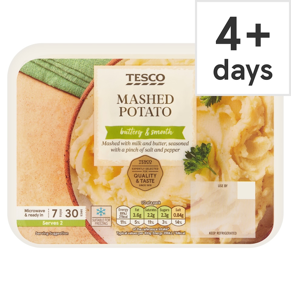 Tesco Mashed Potato 450g