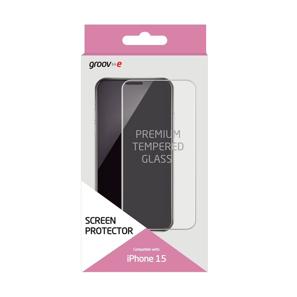 GROOV-E IPHONE 15 SCREEN PROTECTOR