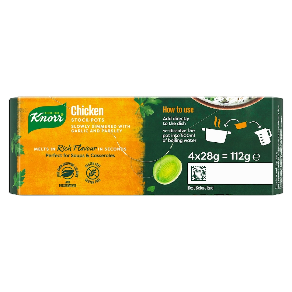 image 1 of Knorr Chicken Stock Pot 4 x 28g