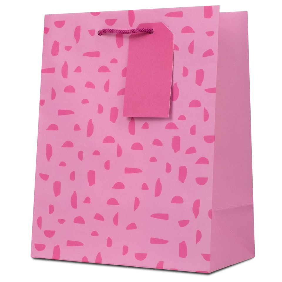 Tesco Pink Dash Medium Bag