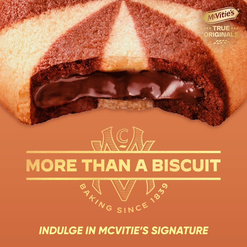 image 1 of McVitie's Signature Smooth Chocolate Cream Swirls Biscuits 142g