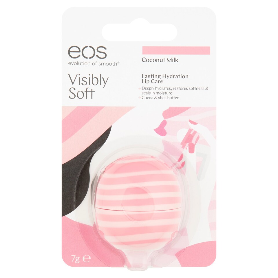 Eos Visibly Soft Coconut Milk Lip Balm 7G Tesco Groceries