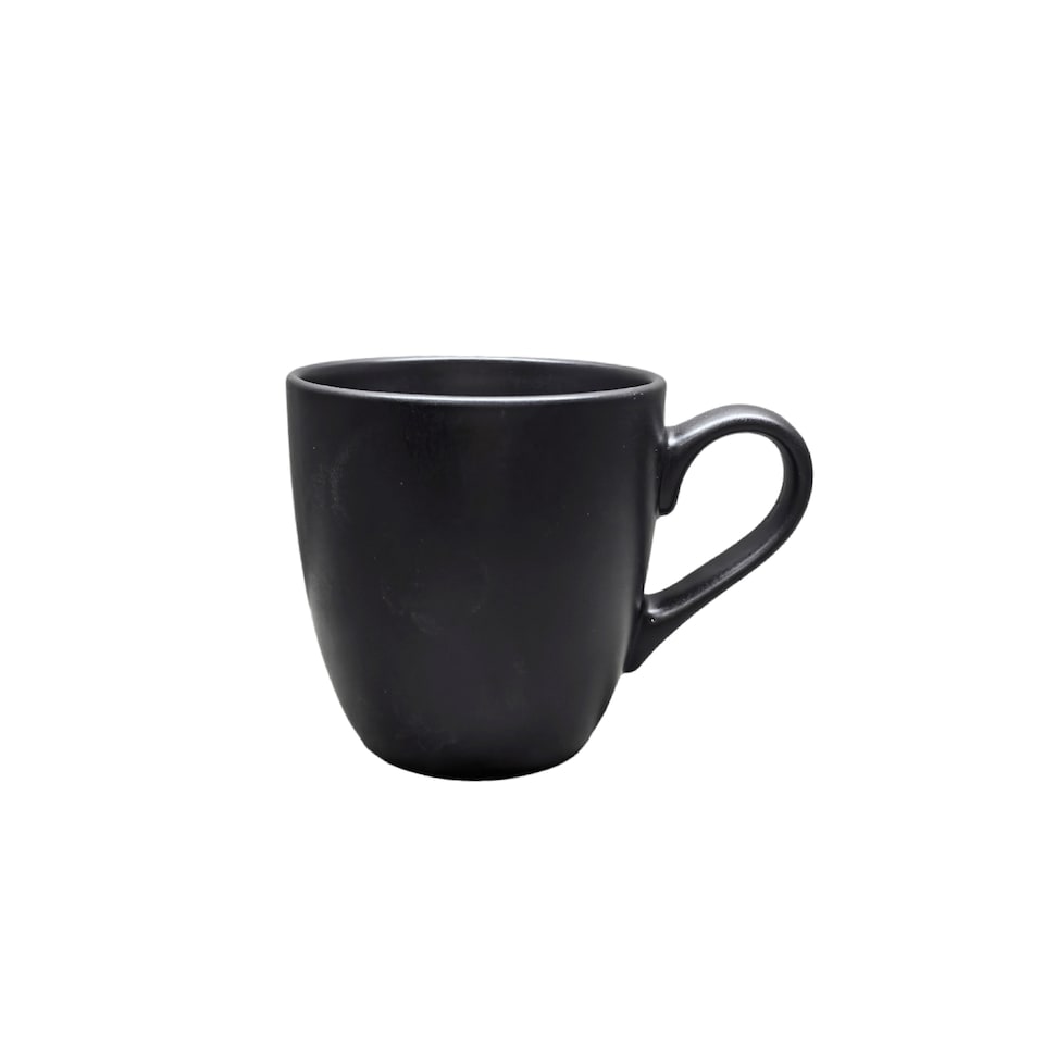 F&F Home Black Turin Set of 4 Mugs