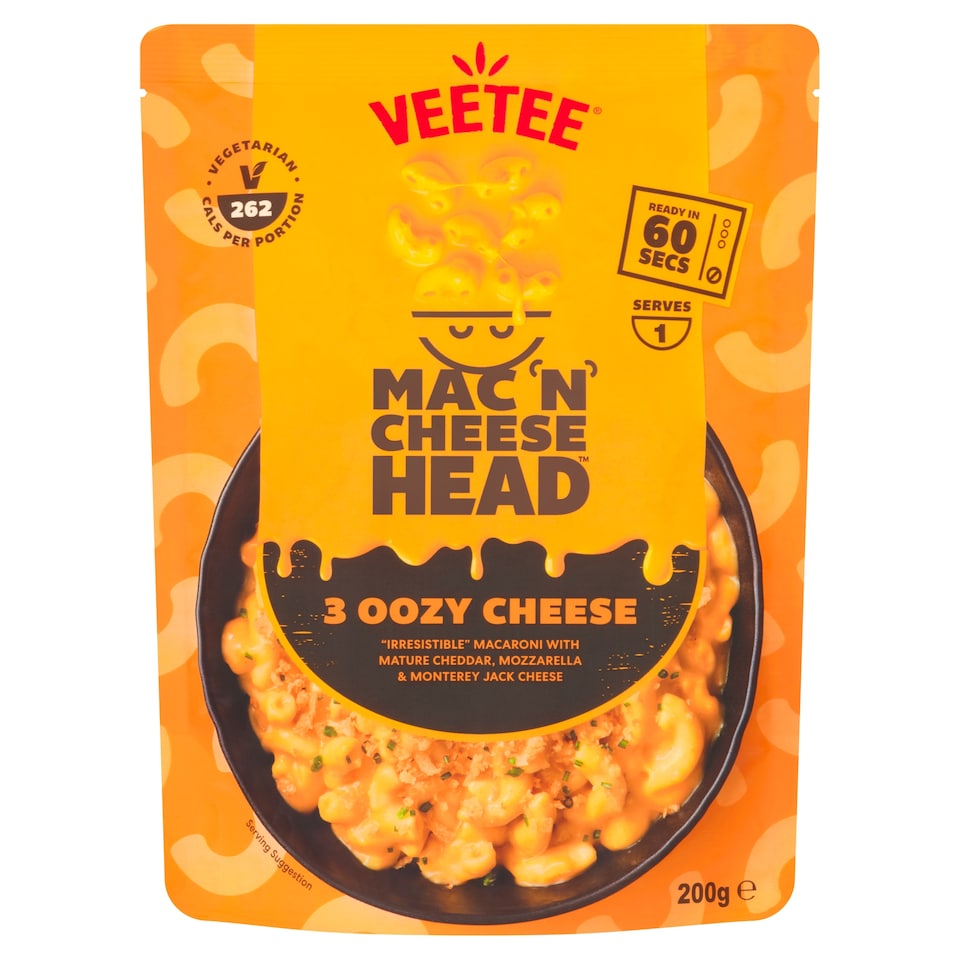 Mac 'N' Cheese Head Macaroni & 3 Oozy Cheese 200g