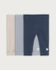 image 1 of F&F Baby 3-Pack Cotton Rich Ribbed Leggings in Blue