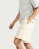 image 2 of F&F Active EVERYHOUR Cotton Rich Drawstring Shorts in Cream