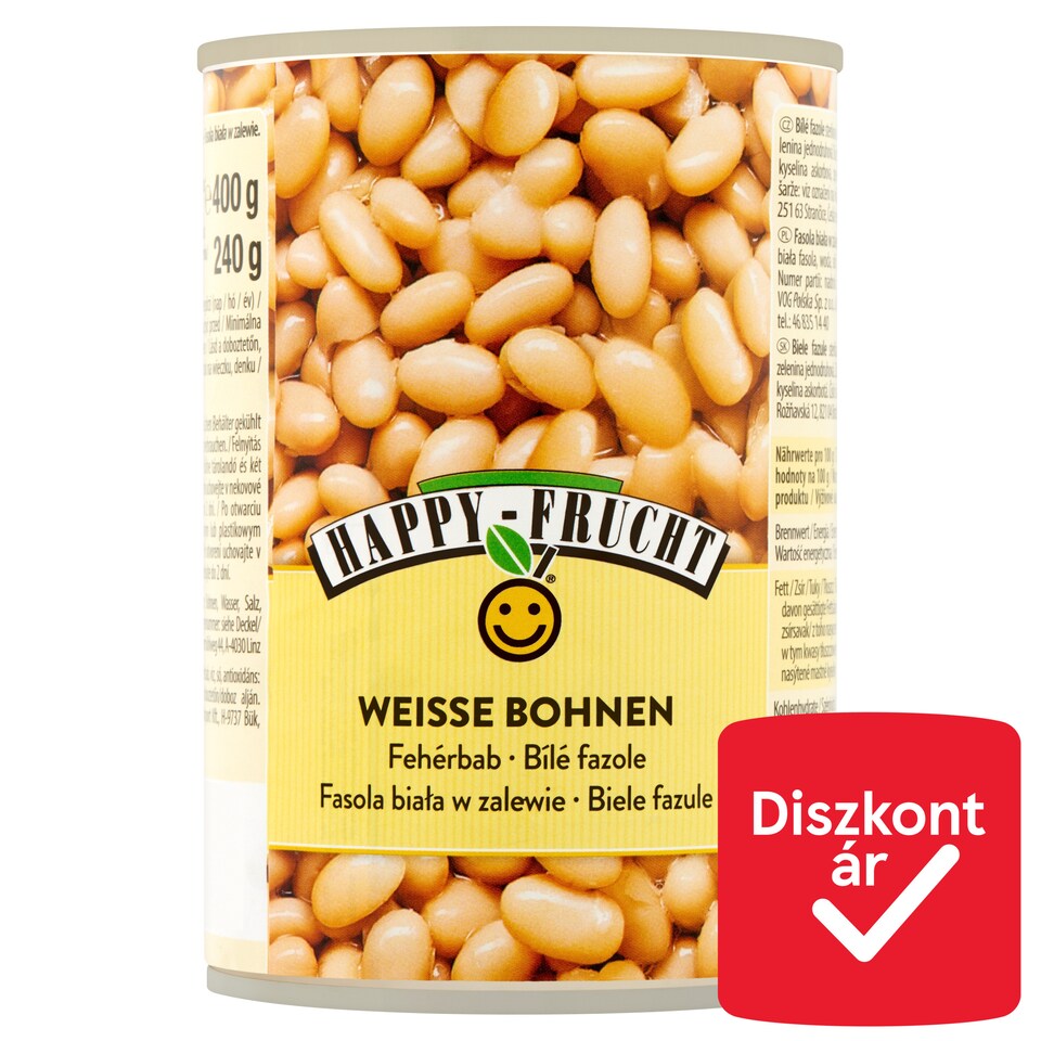 Happy Frucht fehérbab 400 g