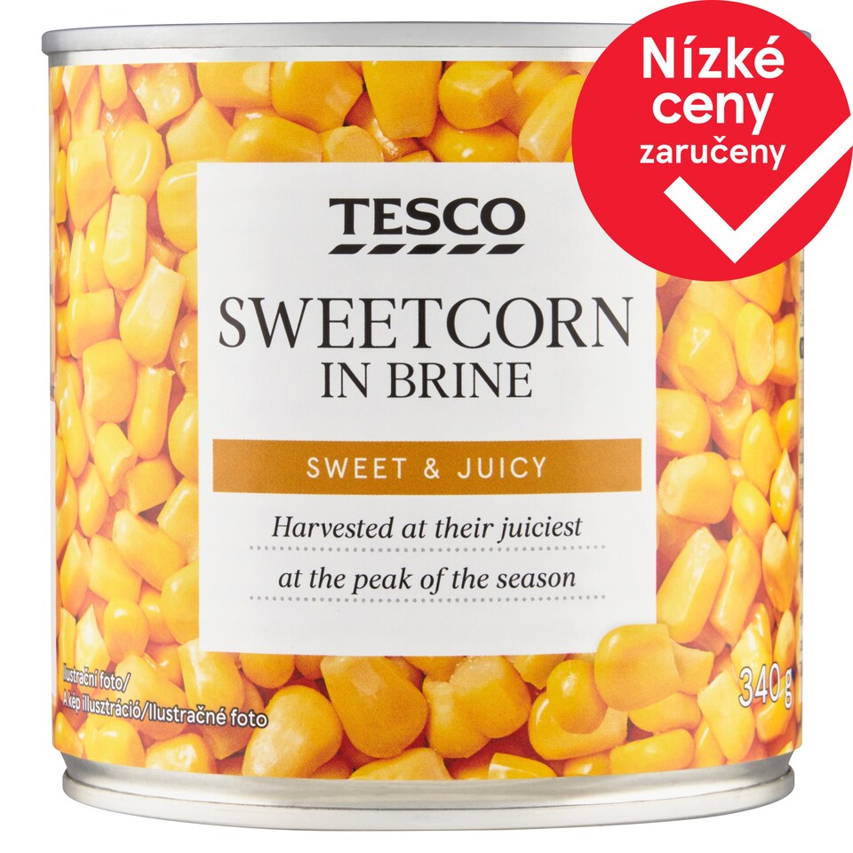 Tesco Kukuřice ve slaném nálevu 340g