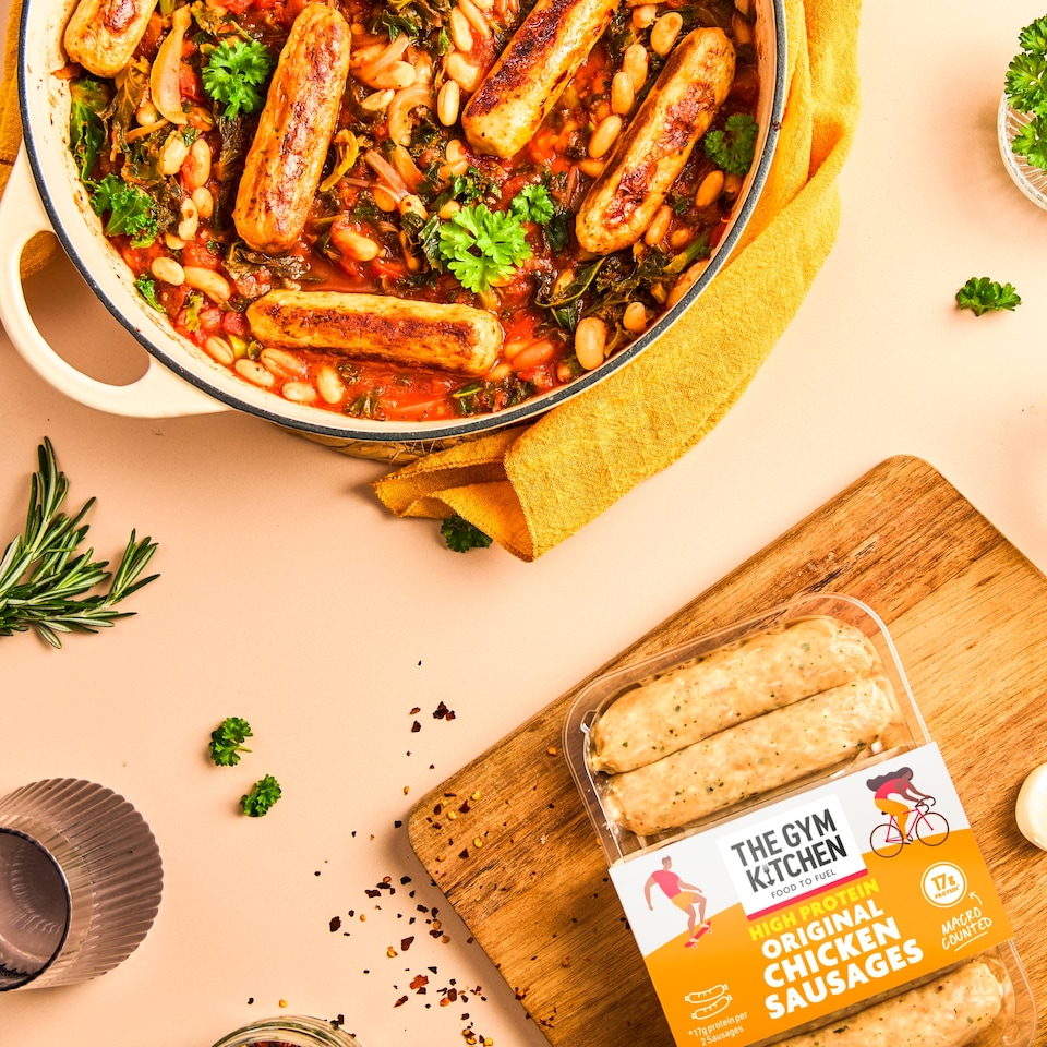 image 1 of The Gym Kitchen Original Chicken Sausages 340g