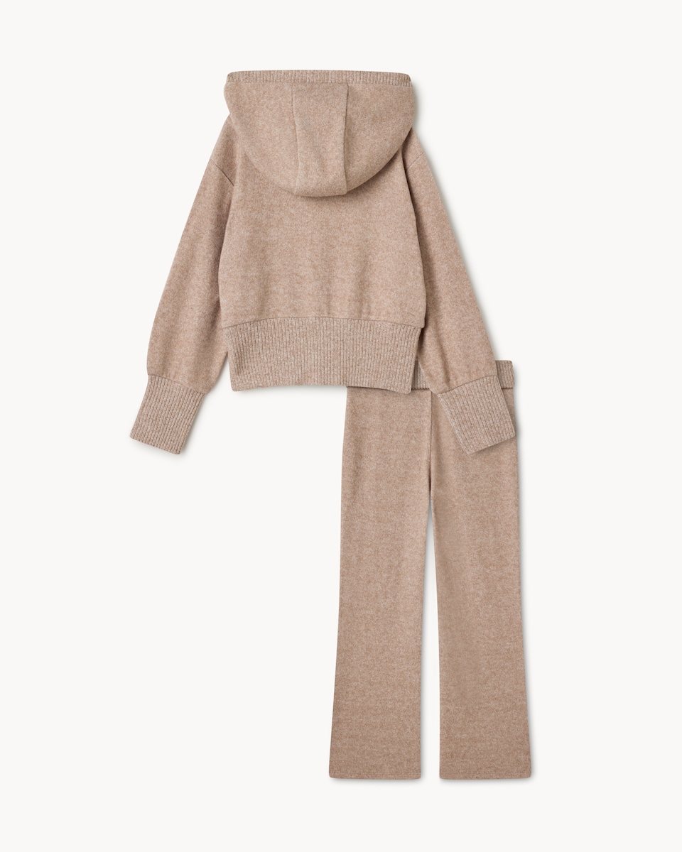 image 1 of F&F Girls Hoodie and Trousers Set in Neutral