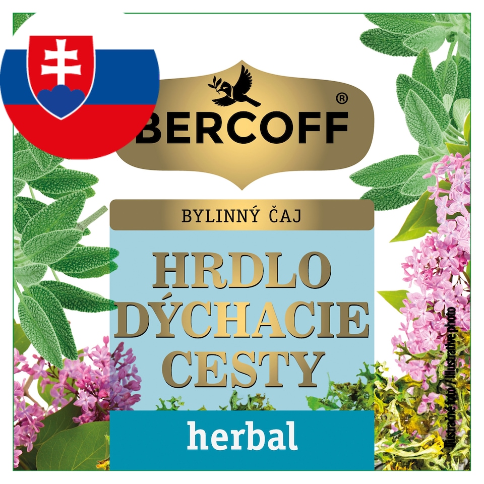 Bercoff Herbal Hrdlo dýchacie cesty bylinný čaj 10 x 1,5 g (15 g)