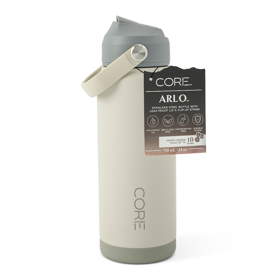 image 1 of Core Kitchen Neutral Tonal Arlo Water Bottle 709Ml