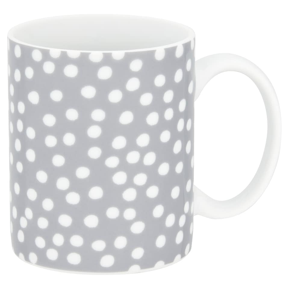 image 1 of Tesco Grey Spot Mug