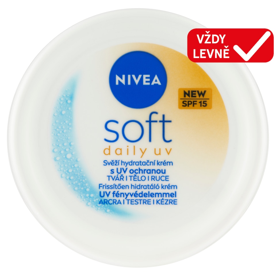 Obrázek 1 pro produkt Nivea Soft Svěží hydratační krém s UV ochranou OF 15 100ml