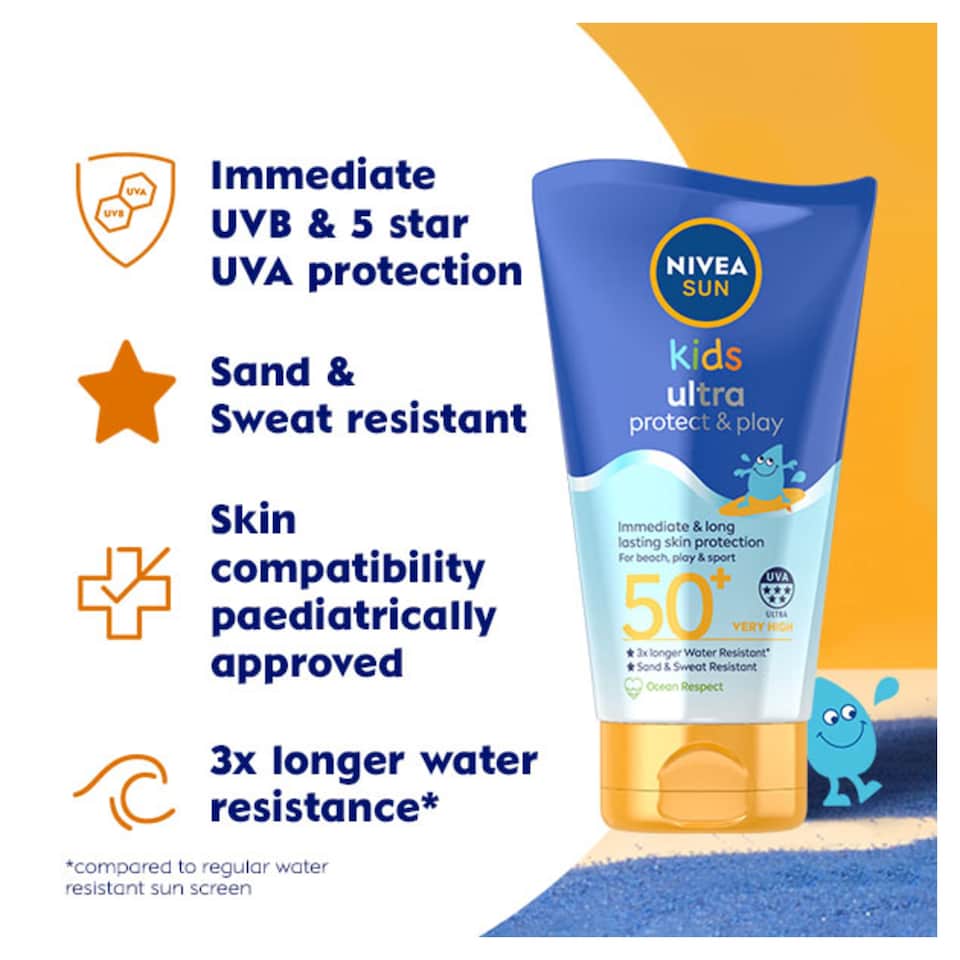 image 1 of NIVEA SUN Kids Ultra Protect & Play Sun Cream SPF 50+ 150ml