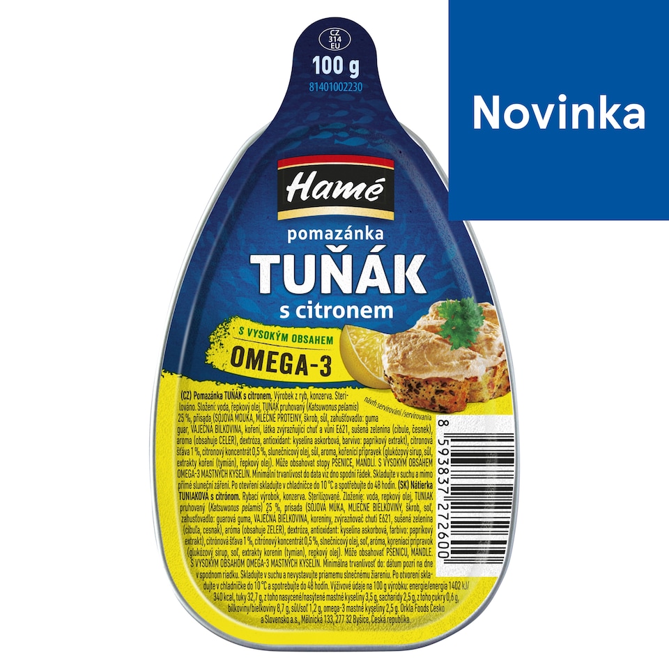 Hamé Tuna Spread with Lemon 100 g