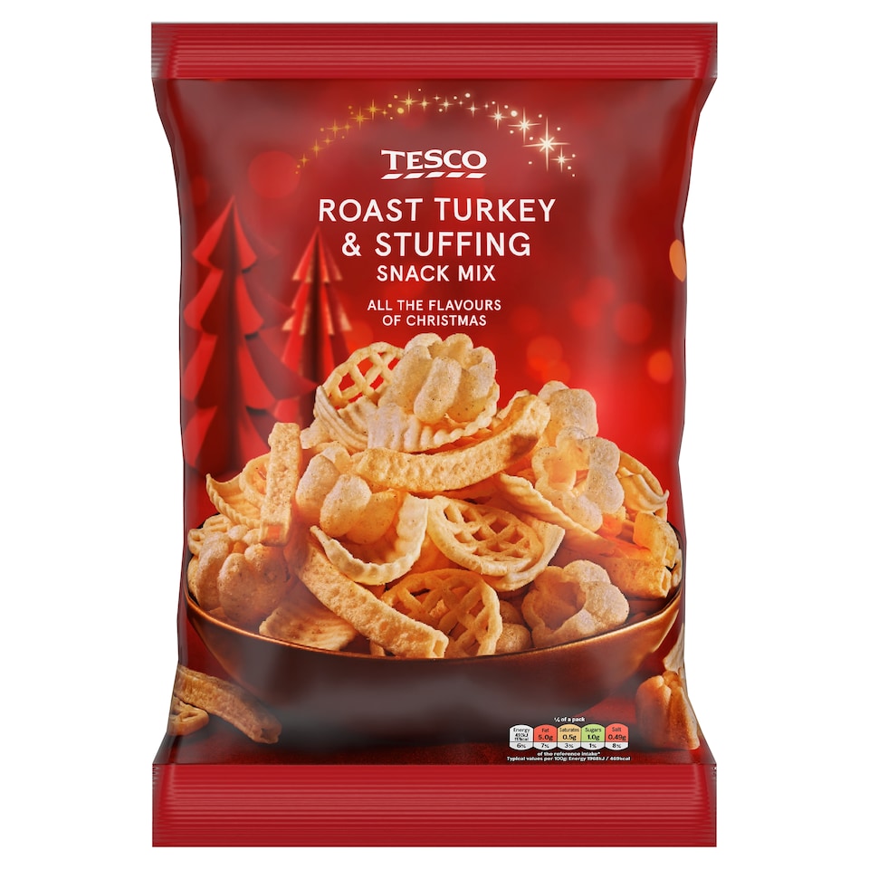 Tesco Roast Turkey & Stuffing Snack Mix 150g