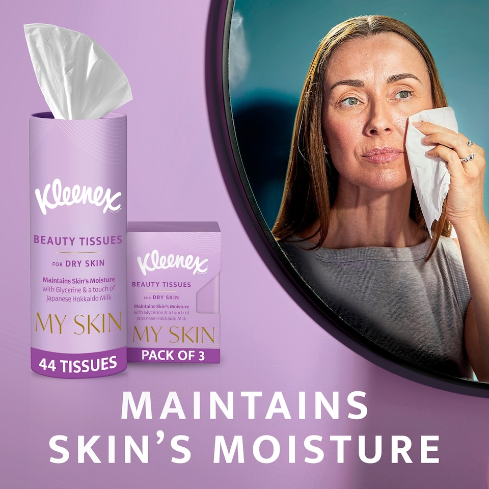 image 1 of Kleenex My Skin Beauty Tissues For Dry Skin 44 sheets