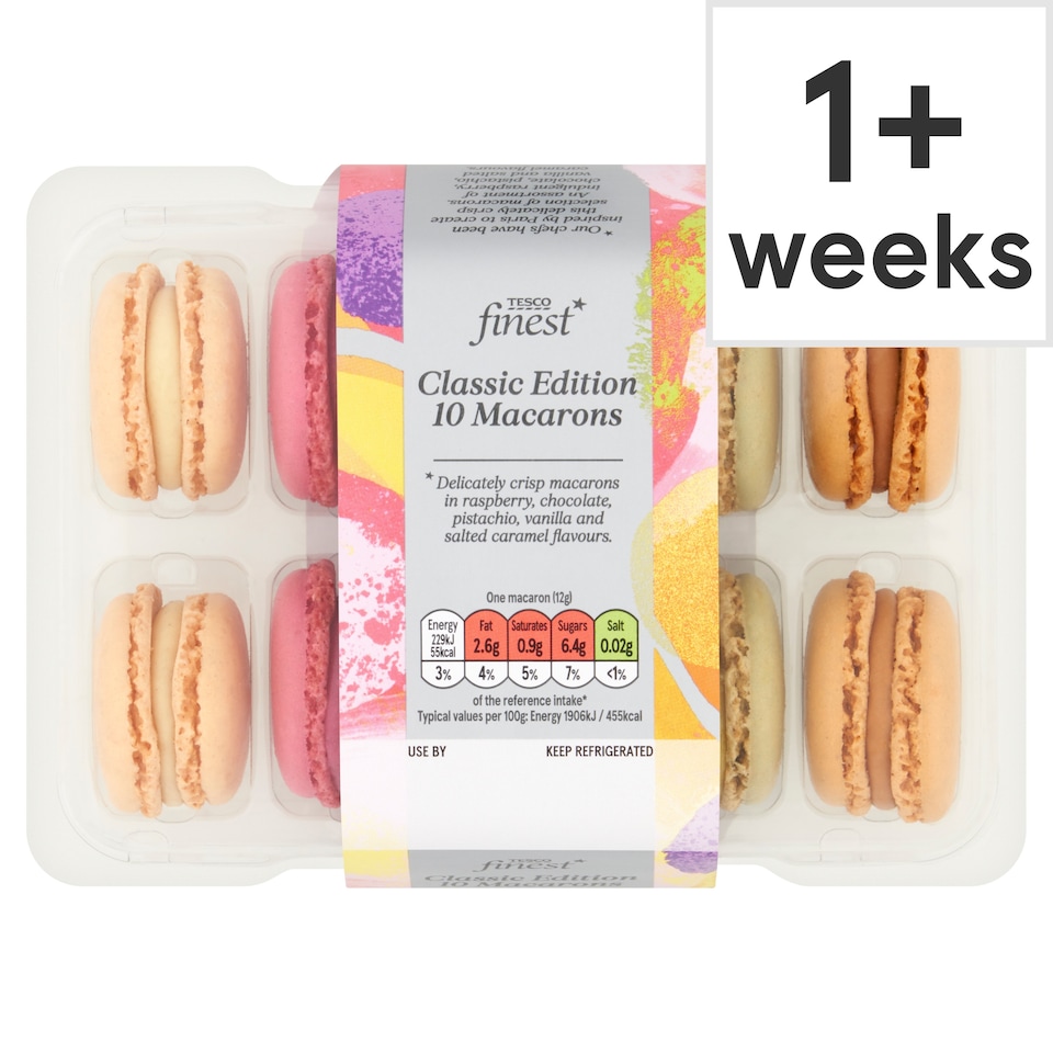 Tesco Finest Classic Edition 10 Macarons 120g