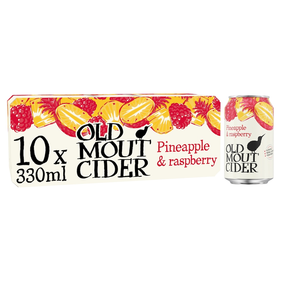 Old Mout Cider Pineapple & Raspberry Can 10x330ml