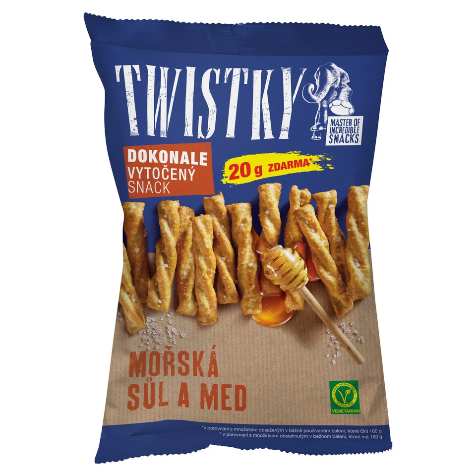 Twistky Mořská sůl a med 180g