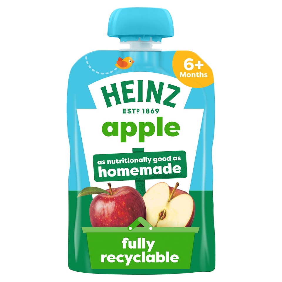 Heinz Apple Baby Food Fruit Puree Pouch 100g