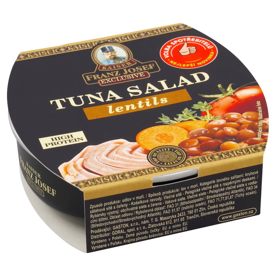 obrázok 1 z Franz Josef Kaiser Exclusive Tuniakový šalát šošovica 160 g