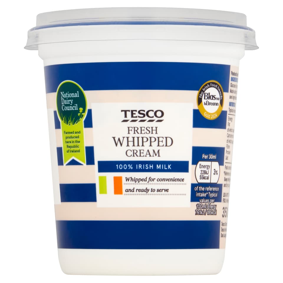 Tesco Whipped Cream 350 Ml
