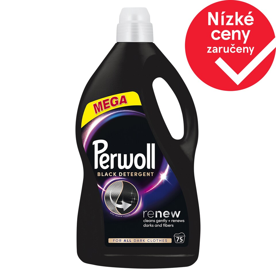Perwoll prací gel Black 75 praní, 3750ml