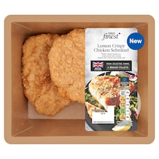 Tesco Finest Lemon Crispy Chicken Schnitzel 355g