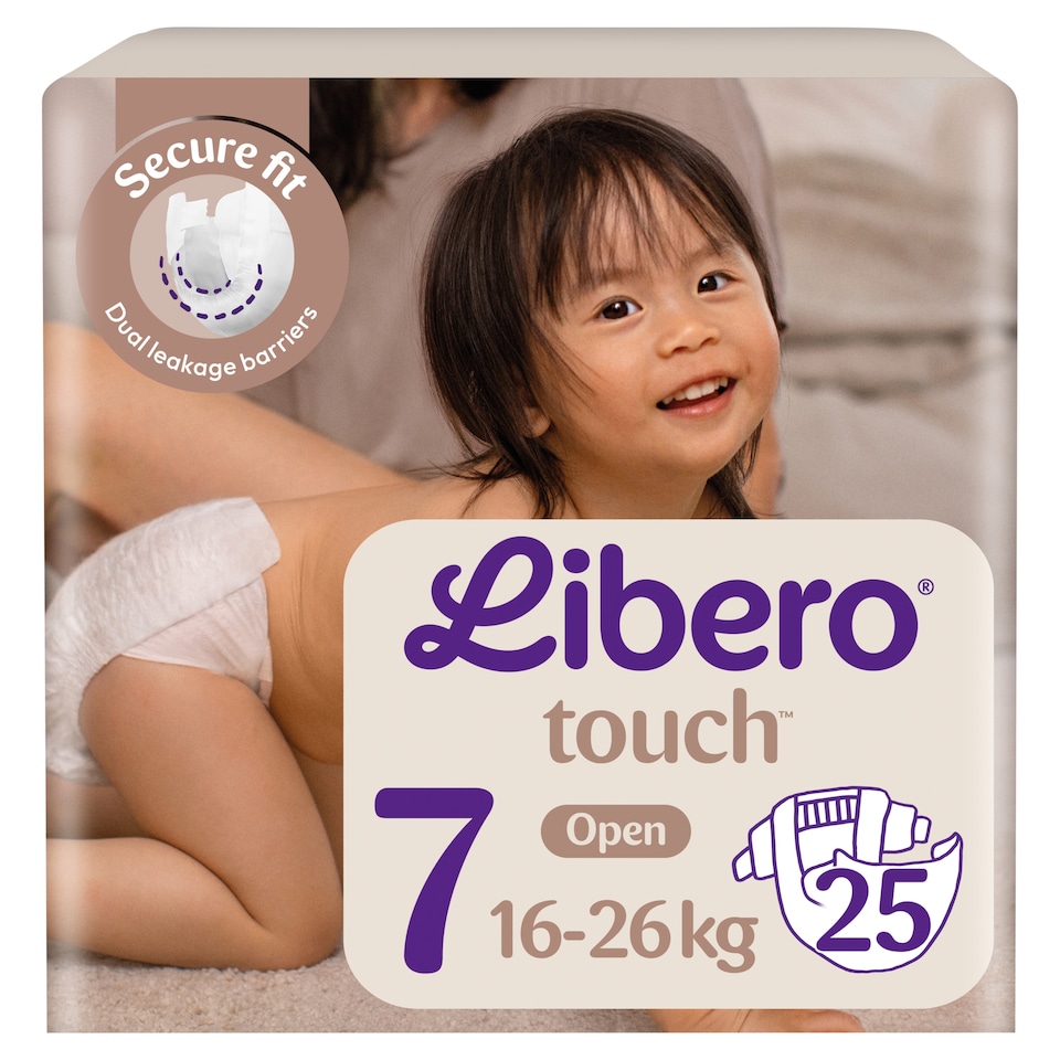 Libero Touch pelenka, méret: 7, 16-26 kg, 25 db  1. kép
