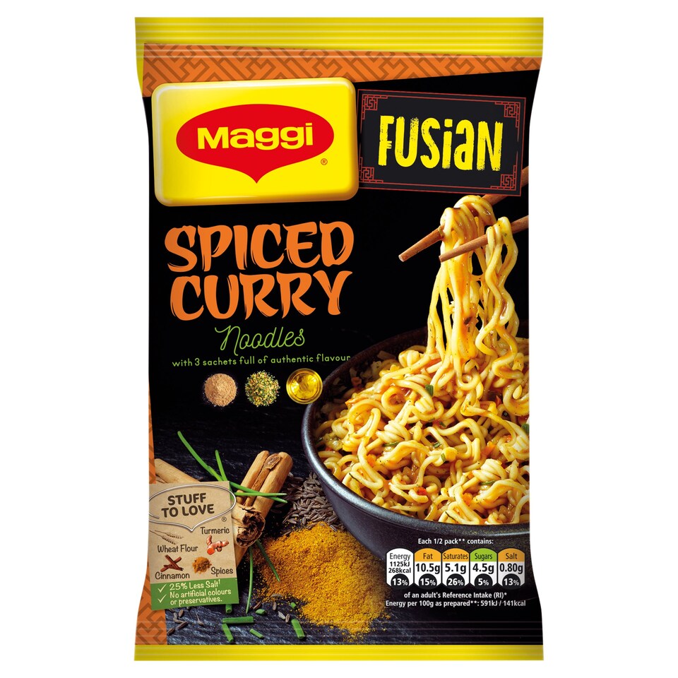 Maggi Fusian Aromatic Spiced Noodles 119G