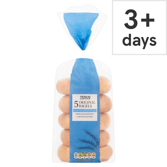 Tesco Original Bagels 5 Pack Tesco Groceries