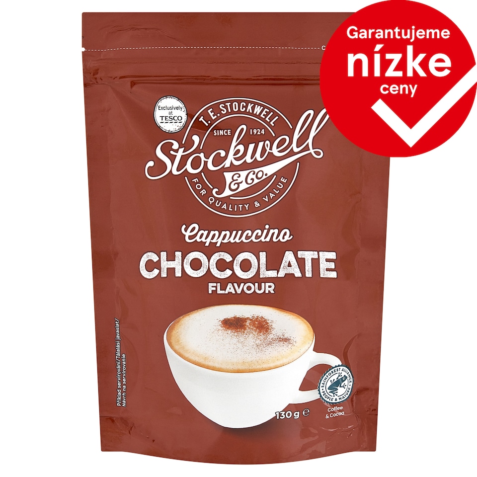 Stockwell & Co. Instantný kávový nápoj v prášku s príchuťou čokolády 130 g