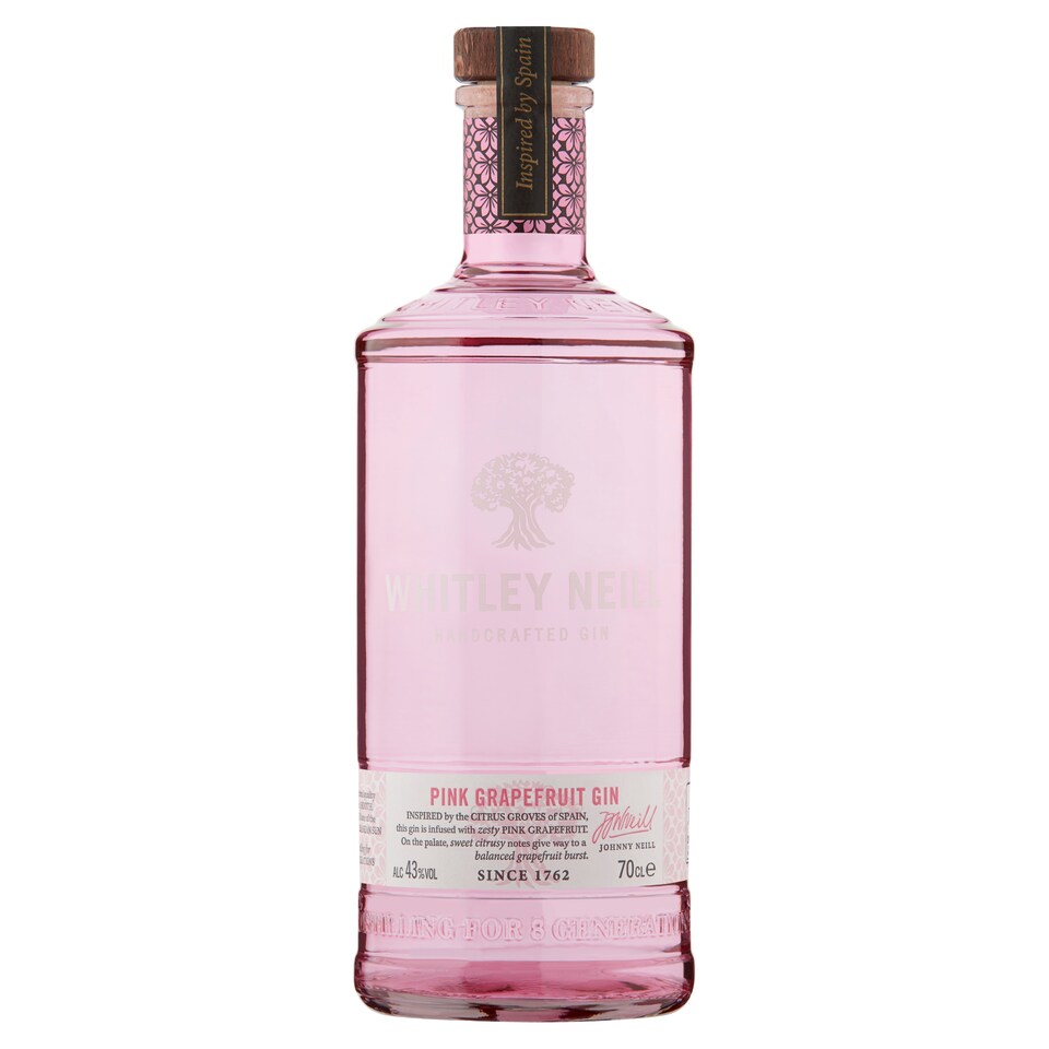 Whitley Neill Pink Grapefruit Gin 70Cl