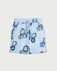 image 3 of F&F Boys Cotton Rich Tractor Print Shorts in Blue