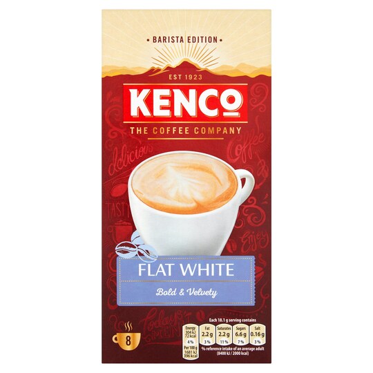 Kenco Instant Flat White 8X 14.6G X5 Tesco Groceries