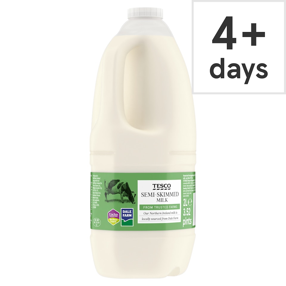 Tesco Semi-Skimmed Milk 2 Litres