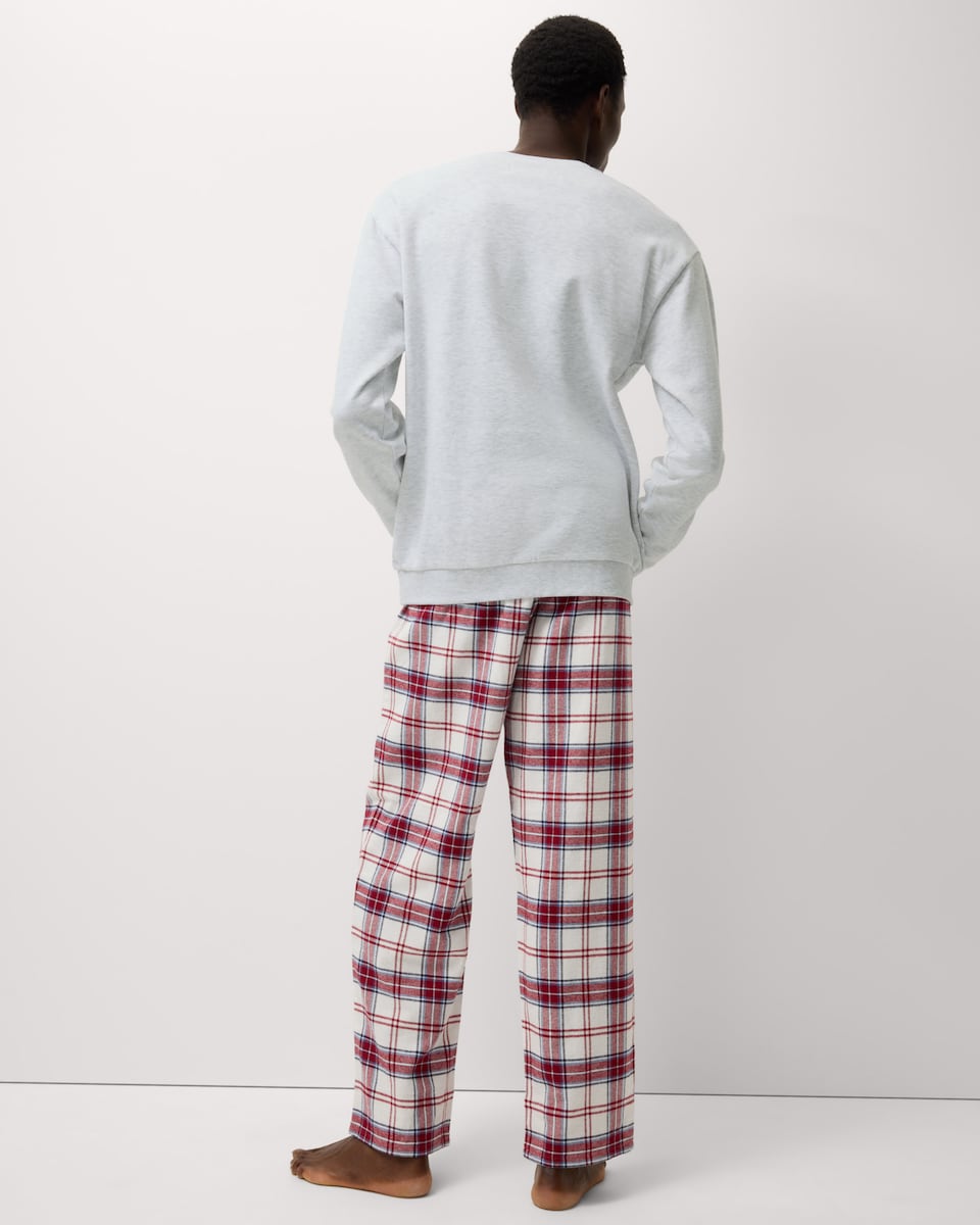 image 1 of Christmas Cotton Rich Santa Squad Matching Family Pyjamas in Grey Marl