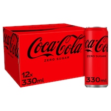 Coca-Cola Zero Sugar Soft Drink 12 X 330Ml