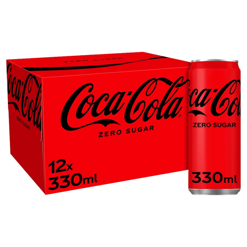 Coca-Cola Zero Sugar Soft Drink 12 X 330Ml