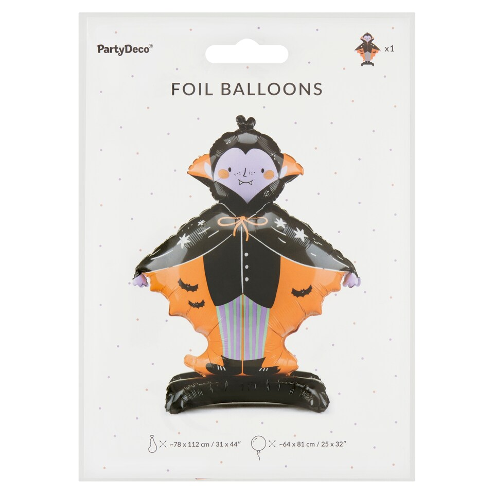 PartyDeco Dracula Balloon 64 x 81 cm