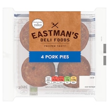 Eastmans 4 Cured Pork Pies 260G