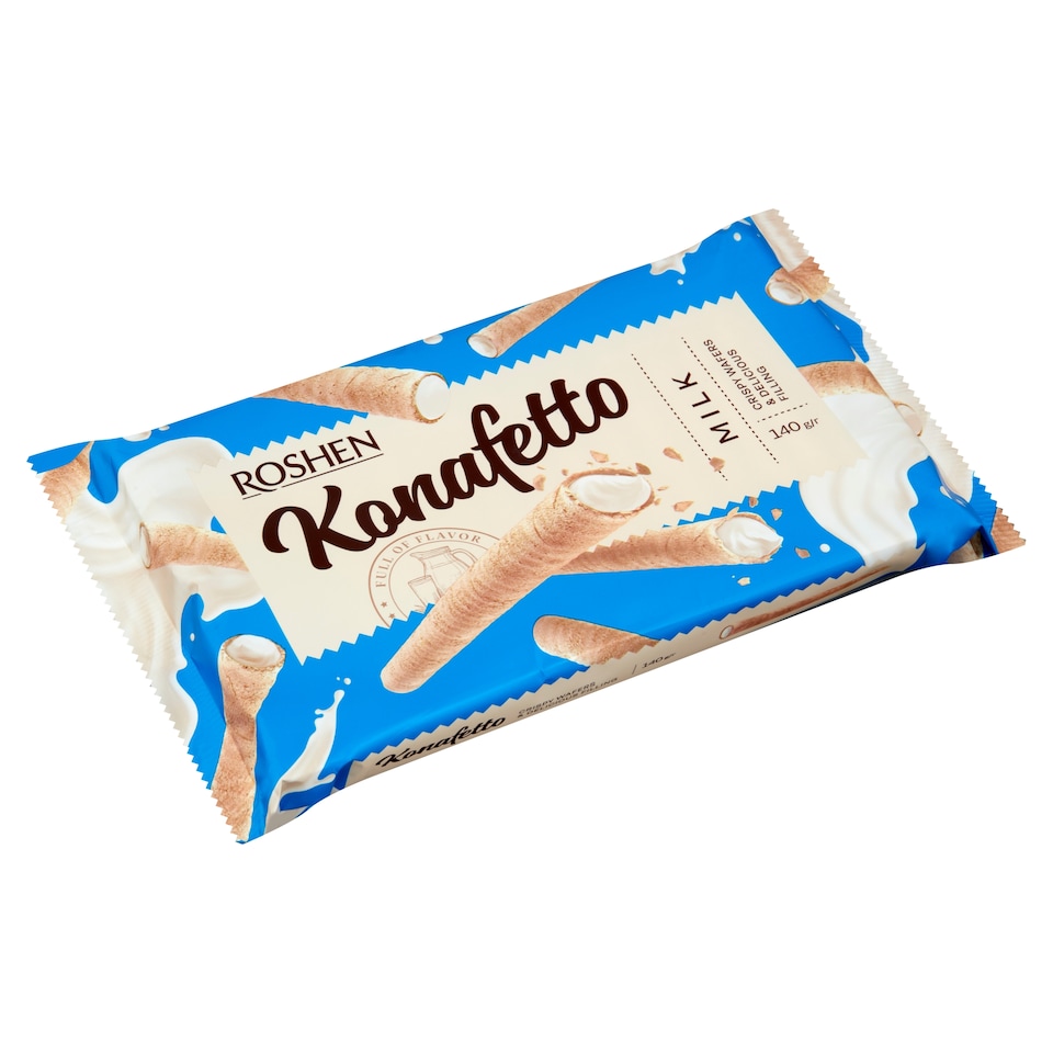 Roshen Konafetto tejkrémmel töltött ostyarúd 140 g  1. kép