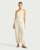 image 1 of F&F Tie Hem Balloon Trousers in Cream