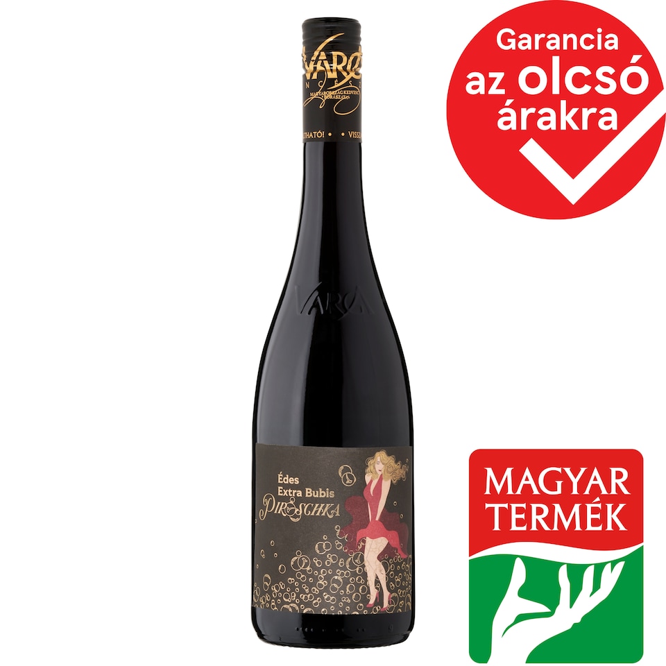 Varga Piroschka Dunántúli Édes Extra Bubis édes vörös tájbor 10,5% 0,75 l