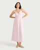 image 2 of The F&F Edit Pure Cotton Embroidered Patchwork Midi Dress in Pink