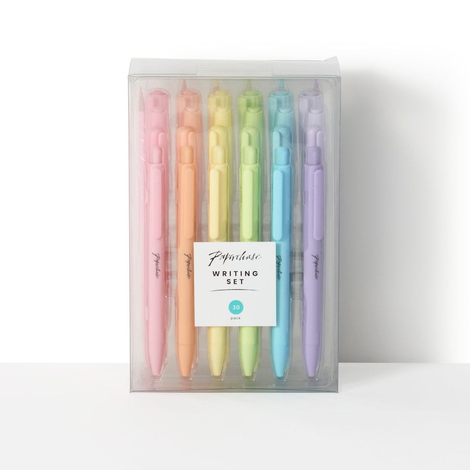 image 1 of Paperchase Ombre 30 Piece Writing Set