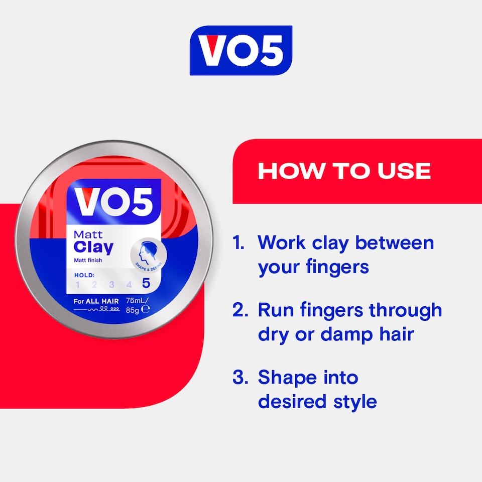 image 1 of Vo5 Extreme Style Matte Clay 75Ml