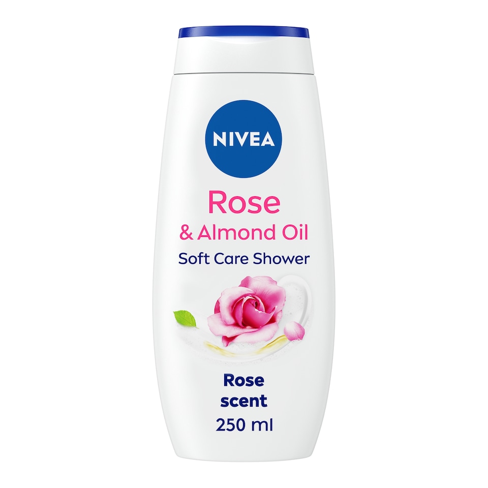 image 1 of Nivea Care Shower Rose And Almond Oil 250Ml